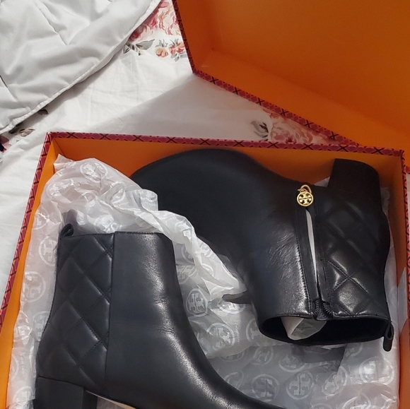 Tory Burch Quilted Booties - Picture 2 of 7